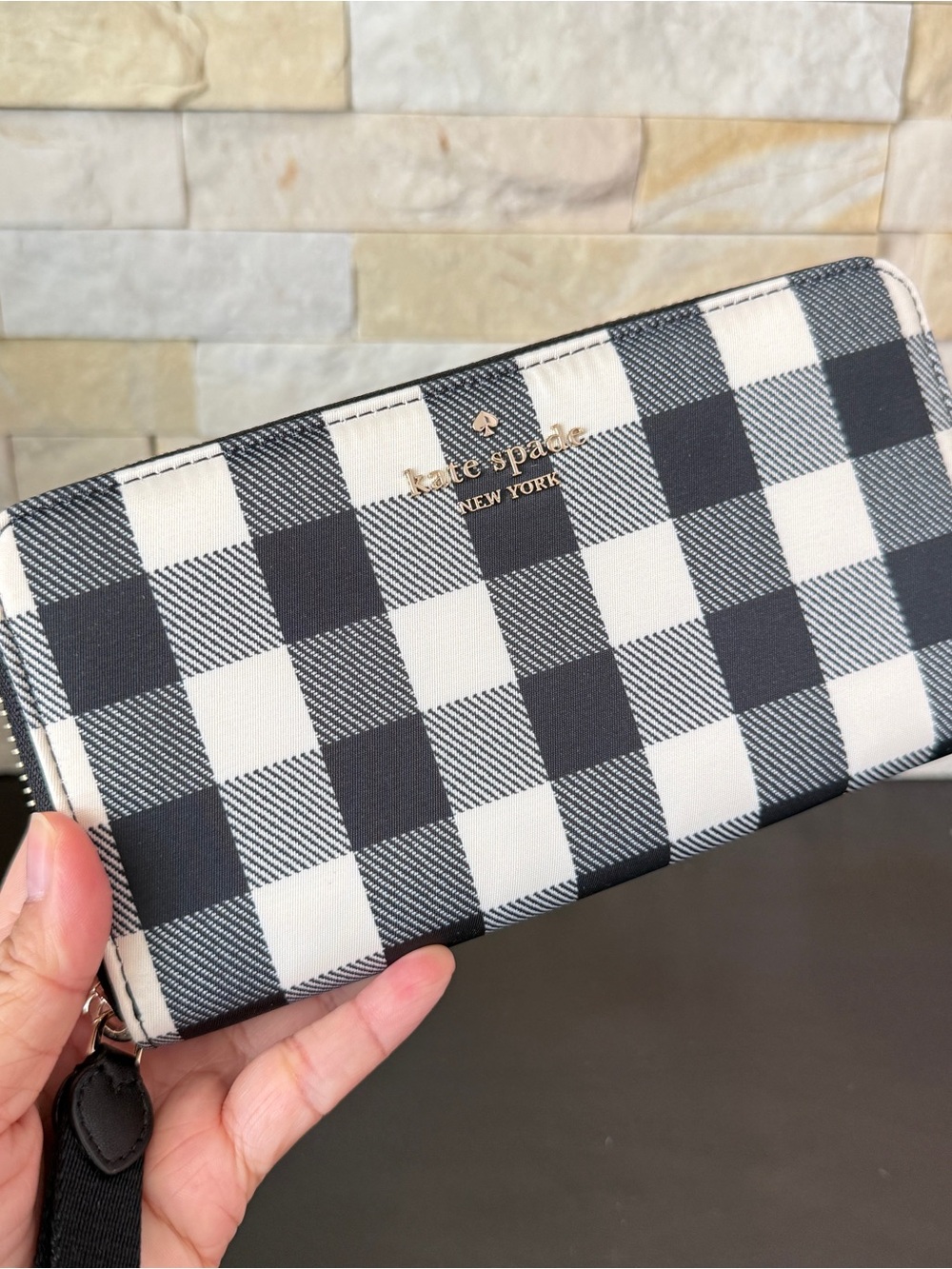 Bundle‼️ Kate Spade Chelsea Medium Backpack KC537 & KC646 Wallet Nylon Black - Picture 7 of 10